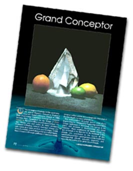 reuse awards page from a magazine article showing a photo of the Grand Conceptor Award.
